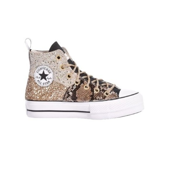 Converse Platform Champagne, Gold - NWT